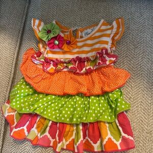 Colorful Ruffled Baby Dress